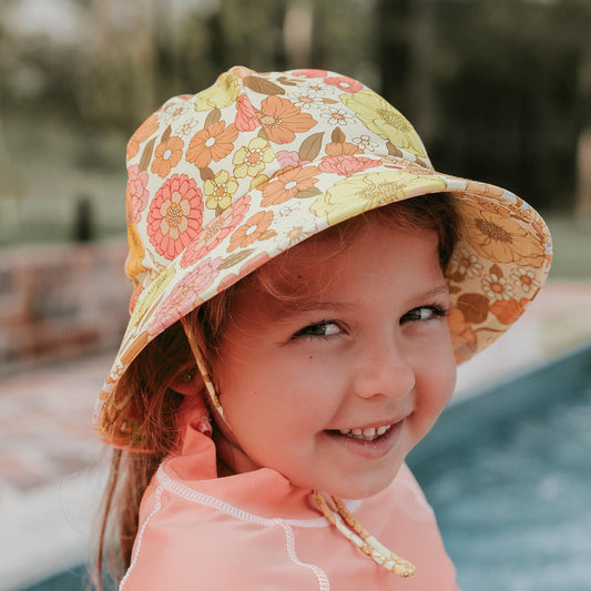 Ponytail Swim Bucket Beach Hat - Tallulah