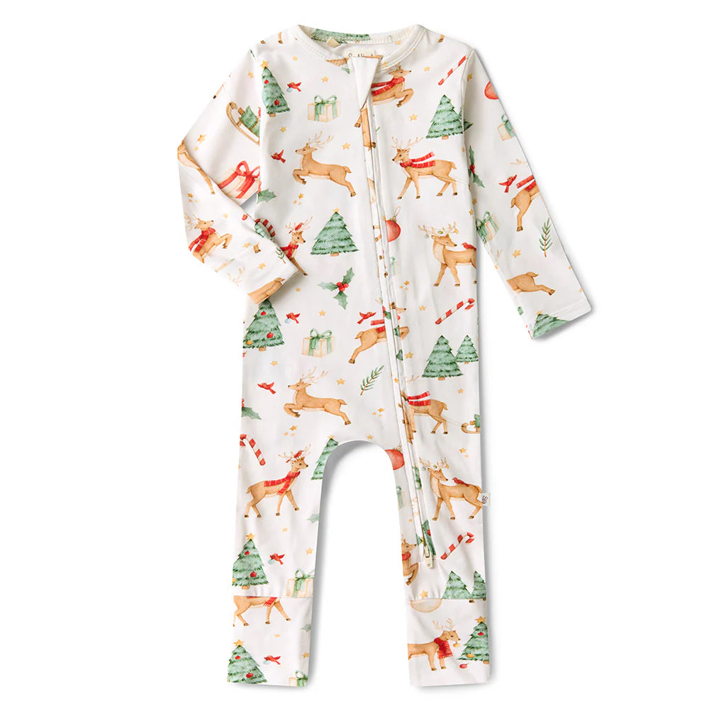 Prancer & Friends Organic Snugglesuit Convertible Romper