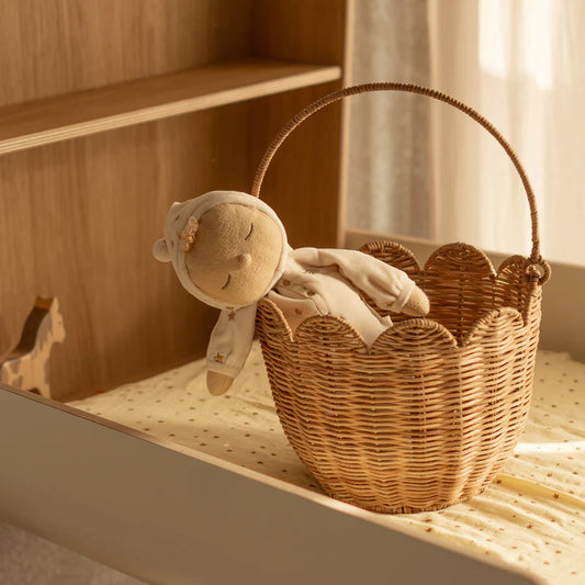 Rattan Tulip Carry Basket – Natural