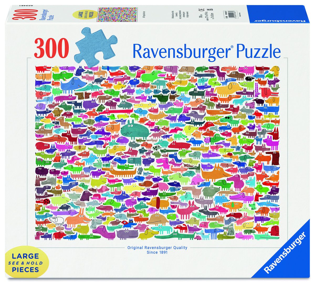 387 Dogs & one Cat Puzzle - 300 piece Large Format