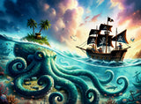 Octopus Treasure Puzzle 100 piece