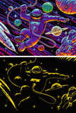 Outer Space Adventure Puzzle 200 piece