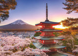Mount Fuji Cherry Blossom Puzzle - 1000 piece