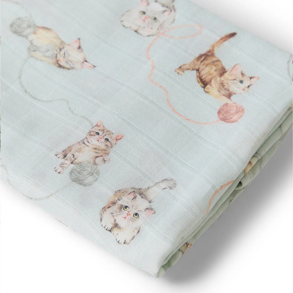 Organic Muslin Wrap - Kitten