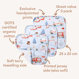 To the Rescue Organic Wash Cloth - 3pk