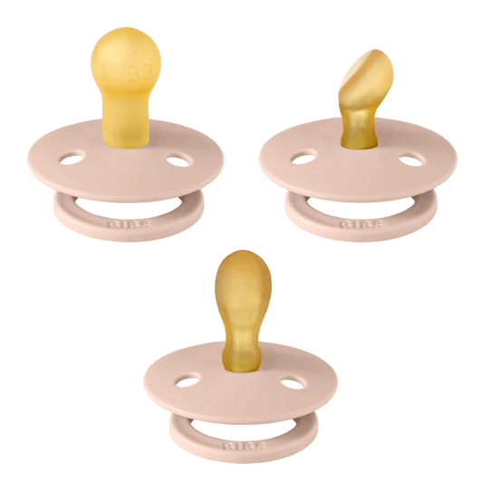 BIBS Dummies Try-it Colour 3pk - Blush
