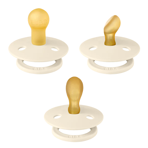 BIBS Dummies Try-it Colour 3pk - Ivory