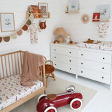 Vintage Cars Organic Bassinet Sheet / Change Pad Cover