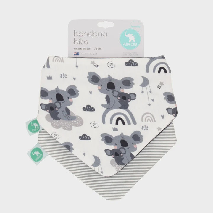 Bandana Bibs 2pk - Koala