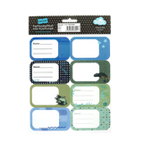 Book Labels - Cool Blues