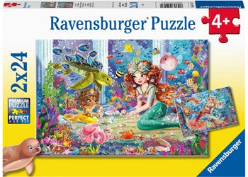 Mermaid Tea Party Puzzle 2x24 pieces