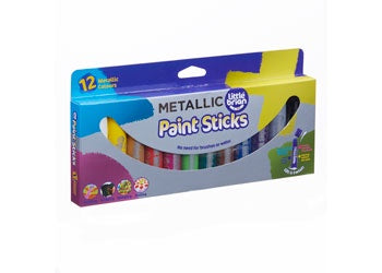 Little Brian Paint Sticks - Metallic 12pk