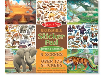 Reusable Sticker Pad – Jungle & Savanna.