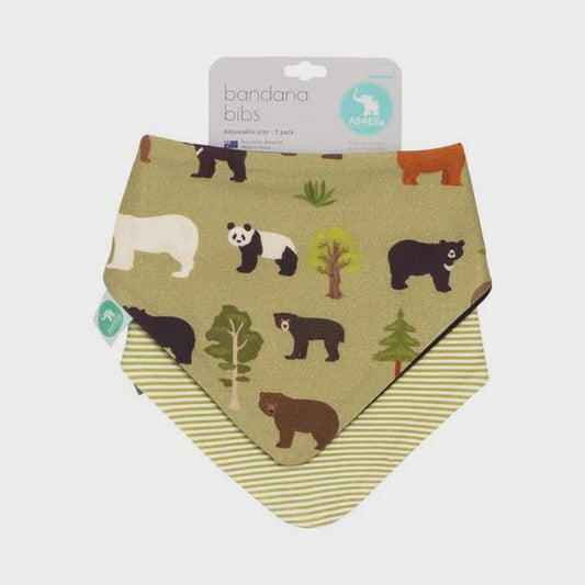 Bandana Bibs 2pk - Bears