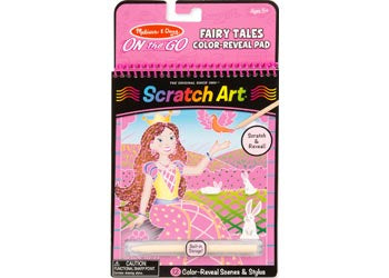 On the Go SCRATCH ART activity pad FAIRY TALE