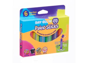 Little Brian Paint Sticks - Day Glow 6pk