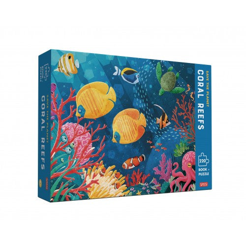 Save the Planet Puzzle and Book Set - Coral Reef