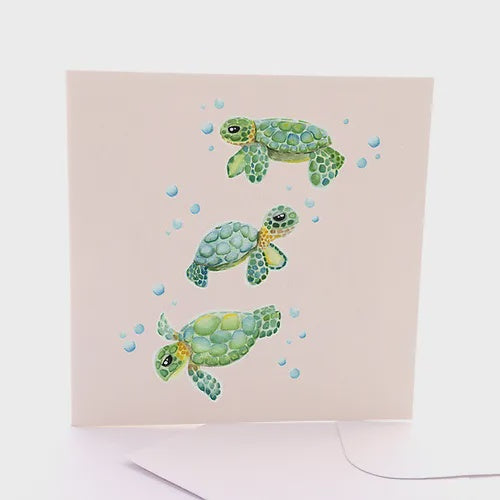 Baby Sea Turtle Greeting Card