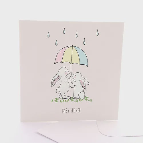 Bunny Shower Greeting Card
