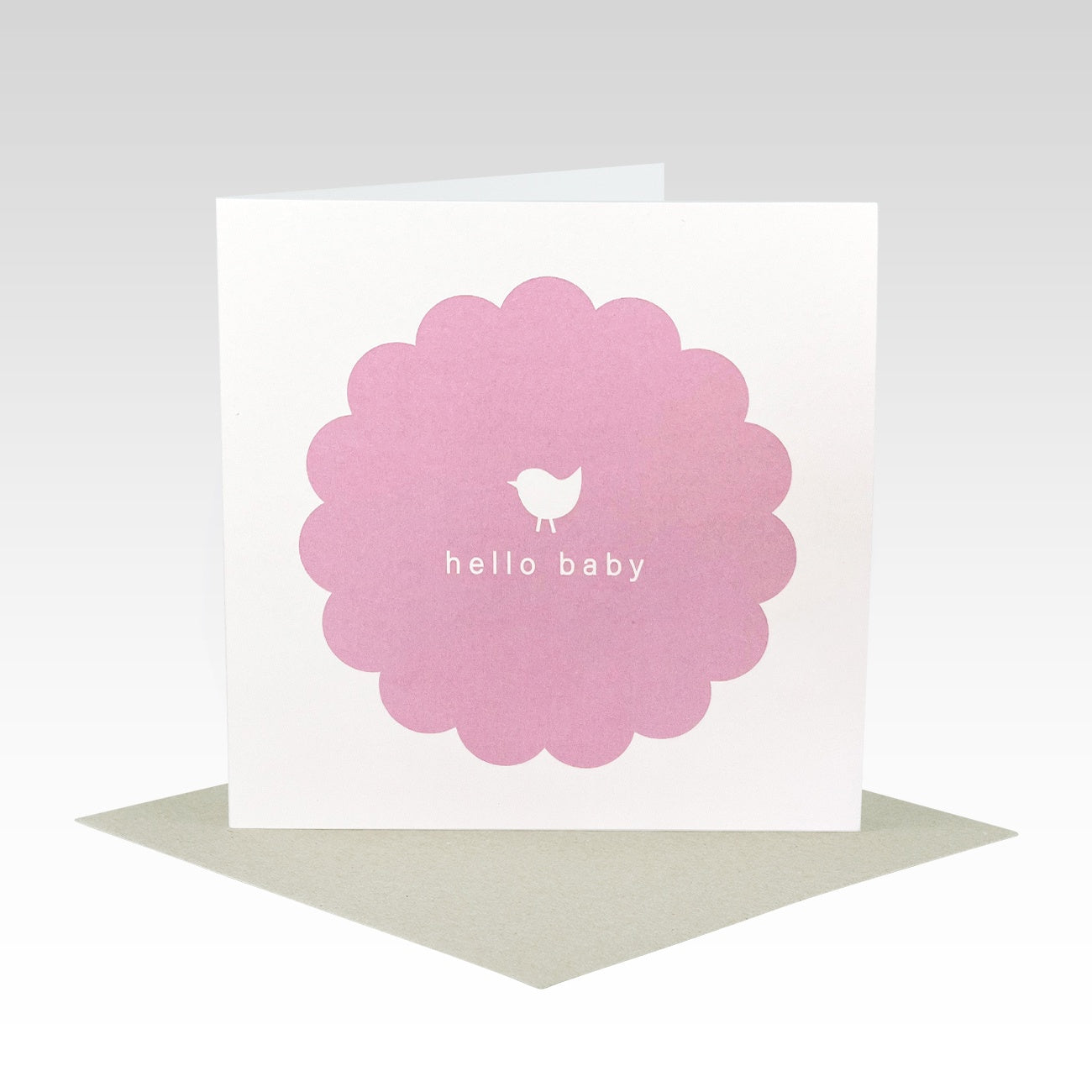 Hello Baby Pink Card