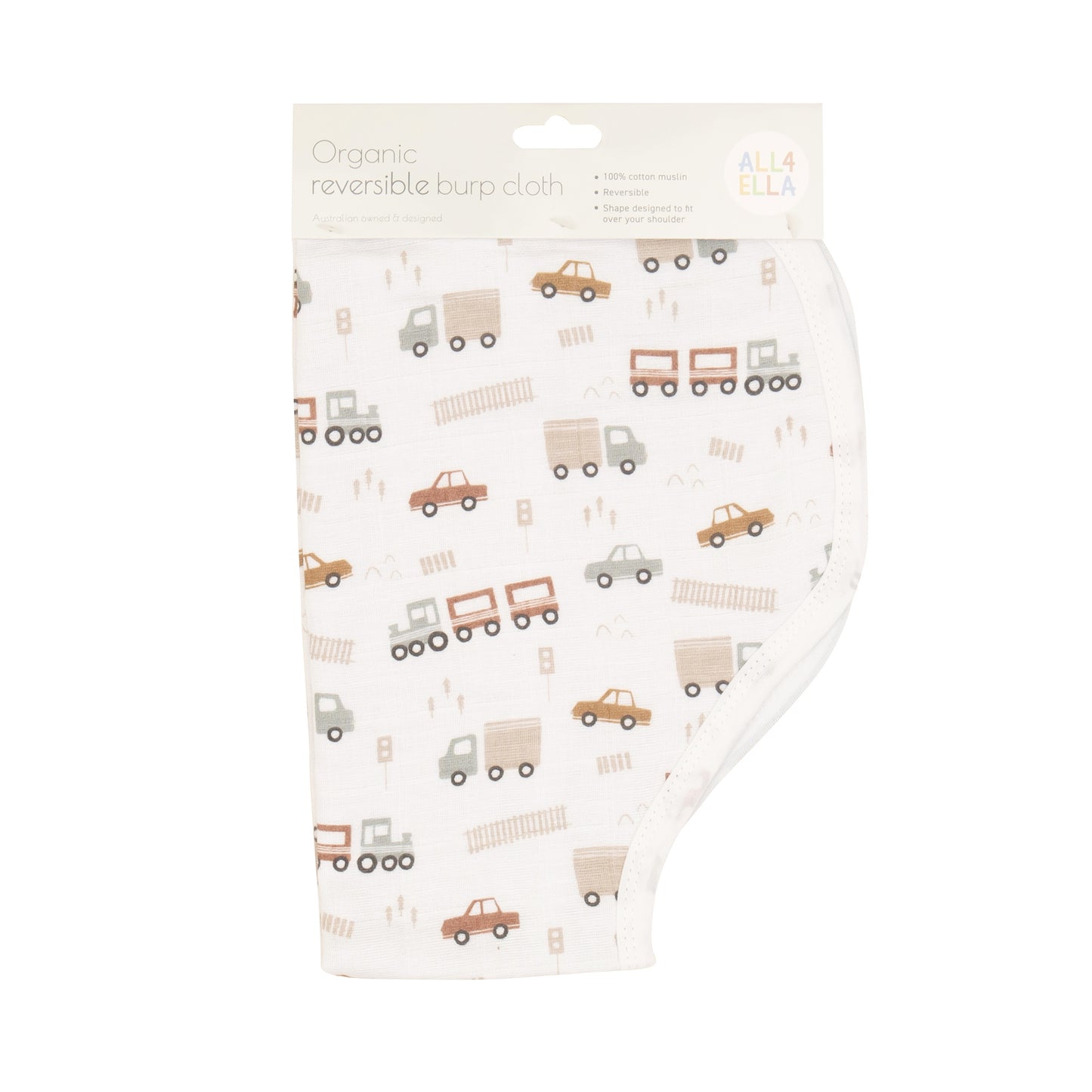 Burp Cloth - Trucks