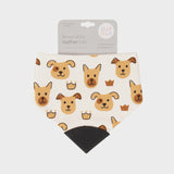 Bandana Bib with silicone teether - Puppies