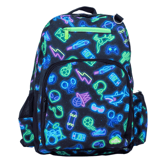 Big Kids Backpack - Neon Life