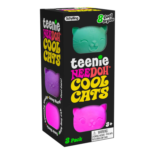 Teenie Nee-Doh Cool Cats  (set of 3)