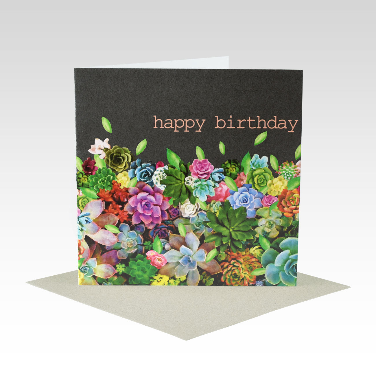 Happy Birthday Succulents Card