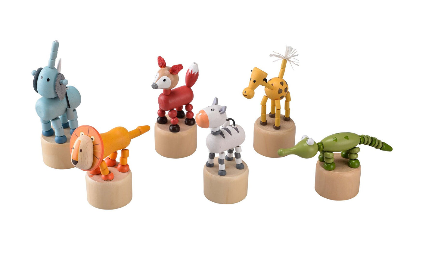 Wooden Dancing Jungle Animals