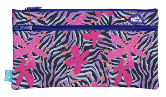 Twin Zip Pencil Case - Born To Be Wild