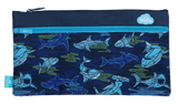 Twin Zip Pencil Case - Robo Shark