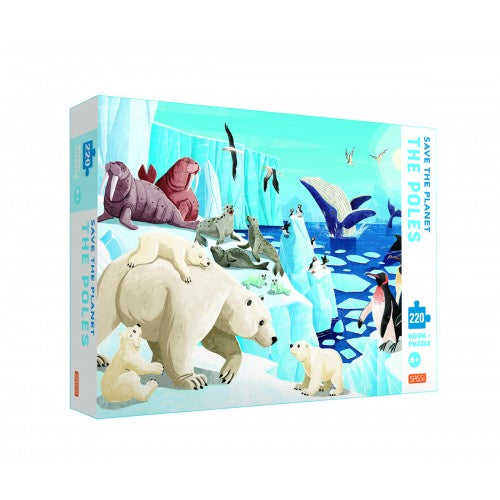 Save the Planet Puzzle and Book Set - The Poles