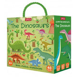 Sassi 3D Puzzle and Book Set - Learn Words Dinosaurs
