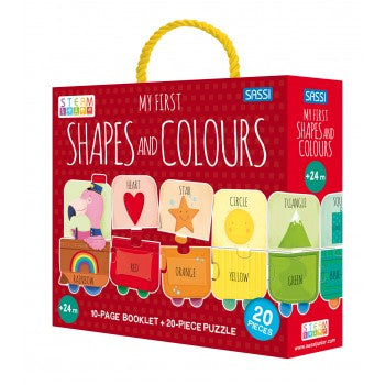 Sassi My First Shapes and Colours Puzzle and Book Set