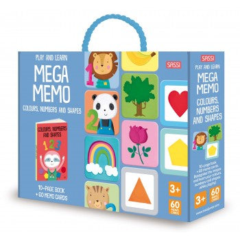 Mega Memory and Book Set - Colours, Numbers and Shapes