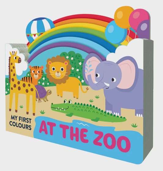 Chunky Scenes Board Book - My First Colours- At the Zoo