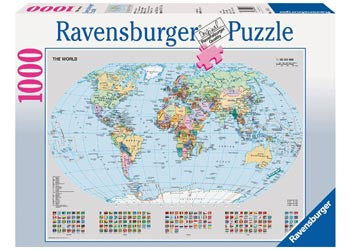 Political World Map Puzzle 1000 piece