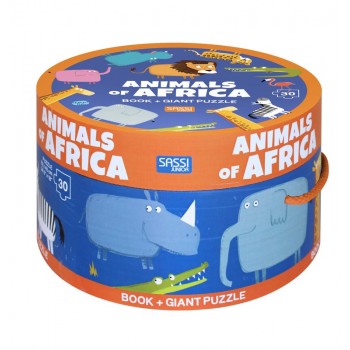 Sassi Book and Giant Puzzle - THE ANIMALS OF AFRICA