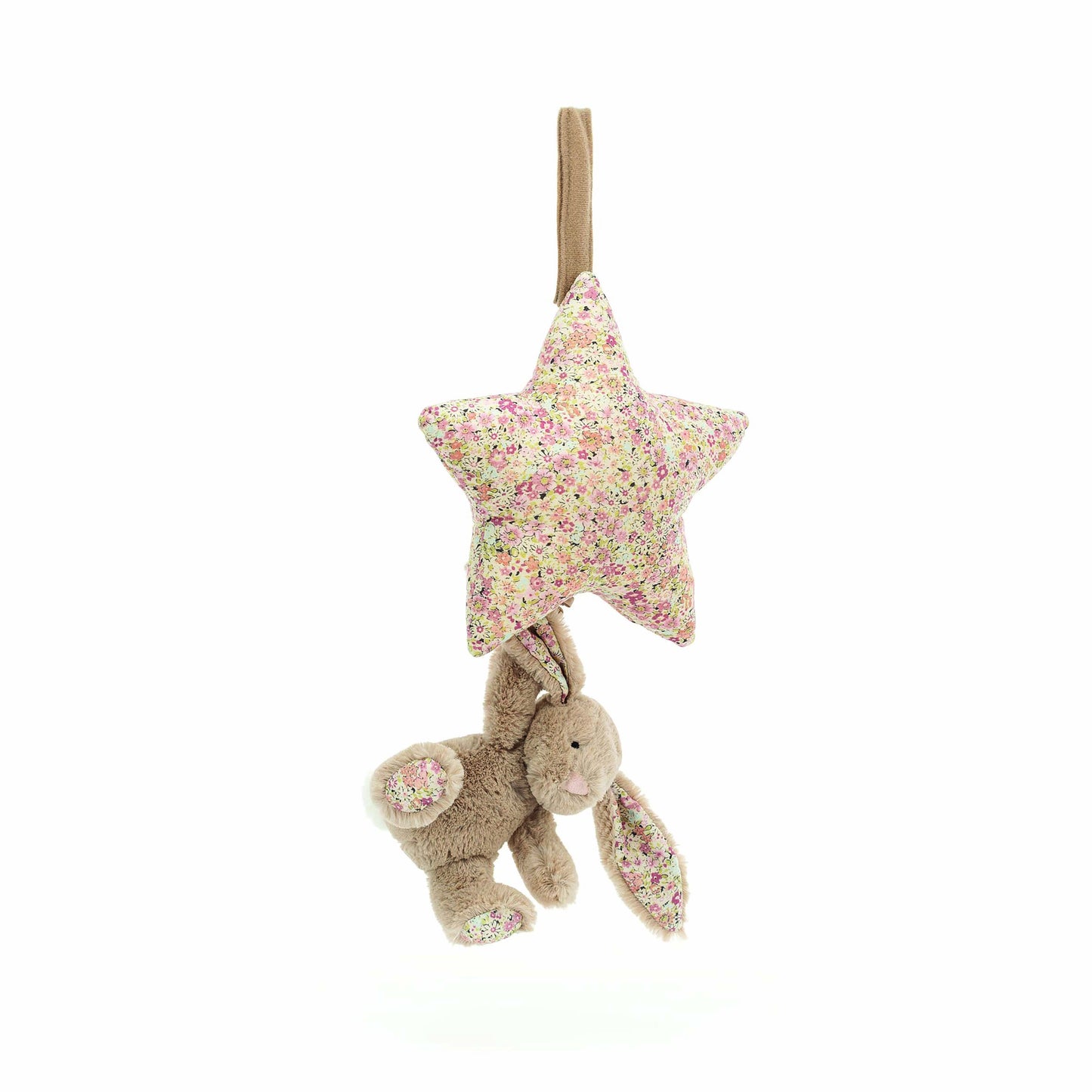 Jellycat Blossom Bea Beige Bunny Musical Pull