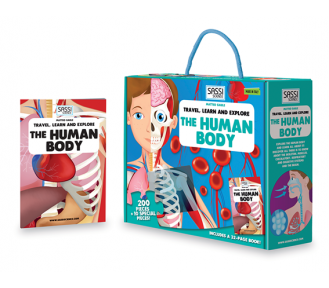 Travel, Learn and Explore Puzzle and Book Set - THE HUMAN BODY