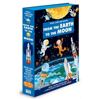 From the Earth to the Moon 3D Puzzle and Book Set