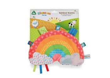 Blossom Farm Rainbow Taggie Blankie