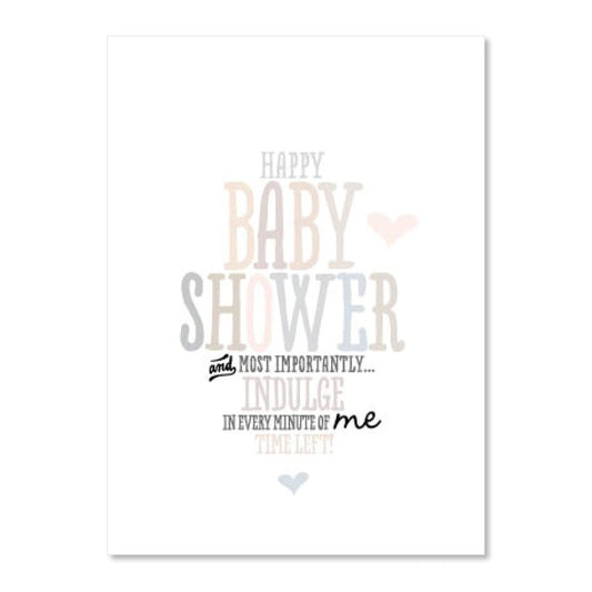 Baby Shower Words Card