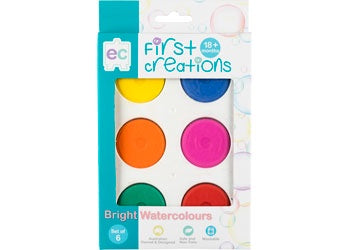 Bright Watercolours set of 6