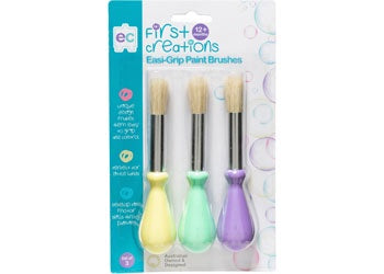 Easi-Grip Paint Brushes Set of 3