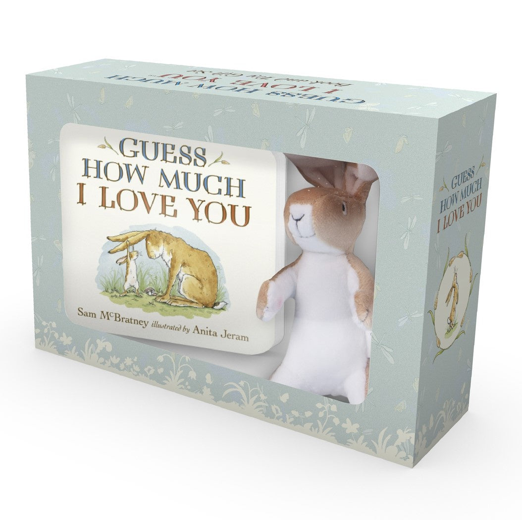 Guess How Much I Love You board book and soft toy set.