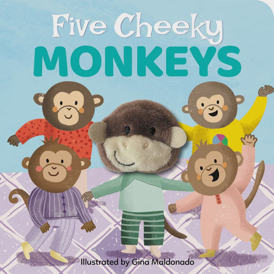 Finger Puppet Book - Five Cheeky Monkeys (large format)