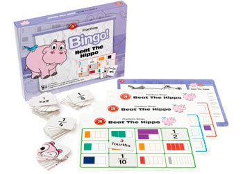 Fractions Bingo – Beat the Hippo