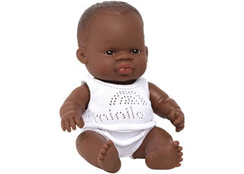 Miniland Baby Doll - African Girl 21cm